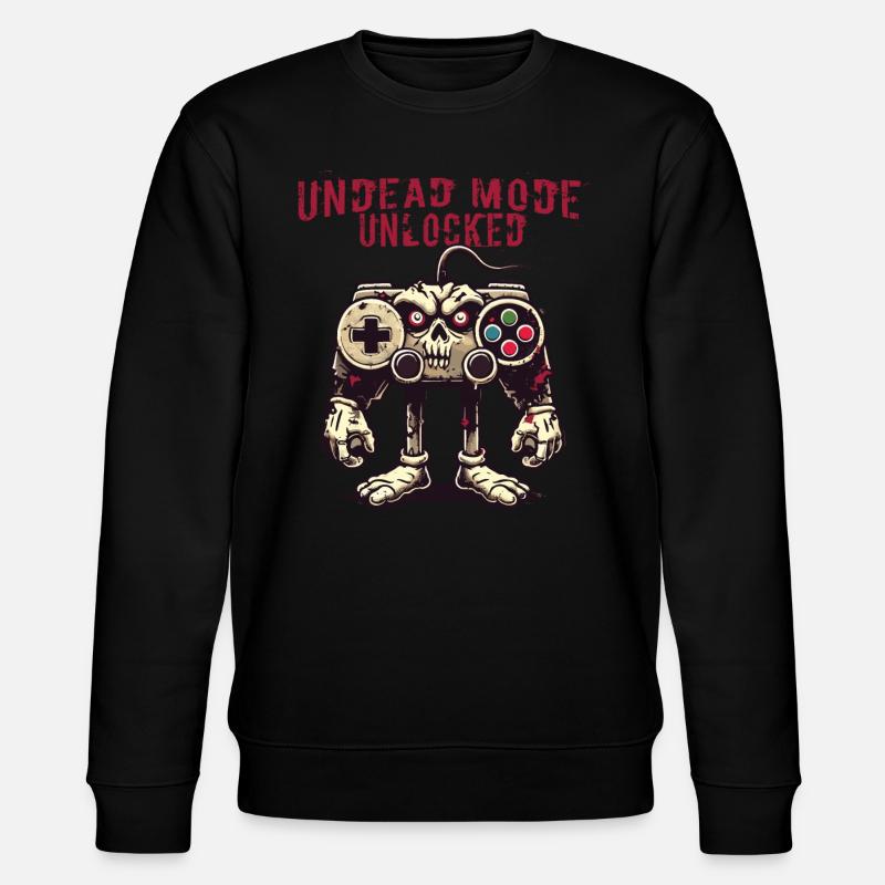 Zombie Gaming Controller: Untoter Modus - Stanley/Stella Unisex Bio-Sweatshirt CHANGER  - Schwarz