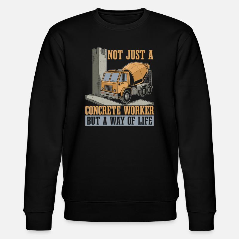 Betonarbeiter - Stanley/Stella Unisex Bio-Sweatshirt CHANGER - Schwarz