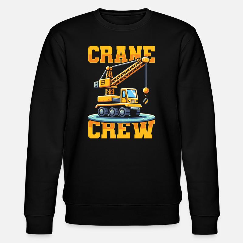 Crane Operator Team - Stanley/Stella CHANGER Unisex Organic Sweatshirt - black