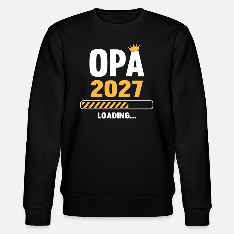 Grandpa 2027 Loading - Stanley/Stella CHANGER Unisex Organic Sweatshirt - black