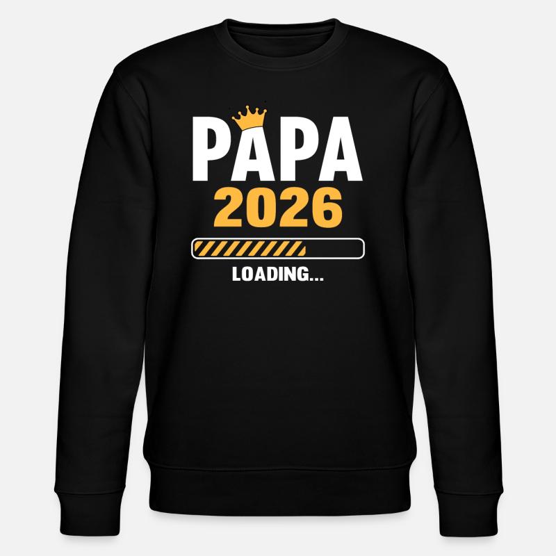 Papa 2026 Loading - Stanley/Stella Unisex Bio-Sweatshirt CHANGER  - Schwarz