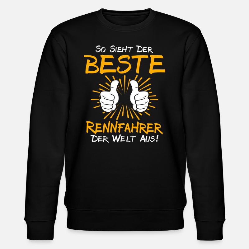 rennfahRennfahrer Geschenkidee - Stanley/Stella Unisex Bio-Sweatshirt CHANGER  - Schwarz