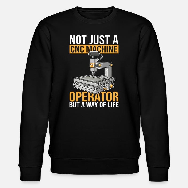 Cnc Fräser - Stanley/Stella Unisex Bio-Sweatshirt CHANGER  - Schwarz