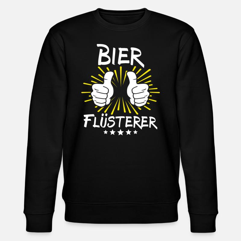 Bier Spruch - Stanley/Stella Unisex Bio-Sweatshirt CHANGER  - Schwarz