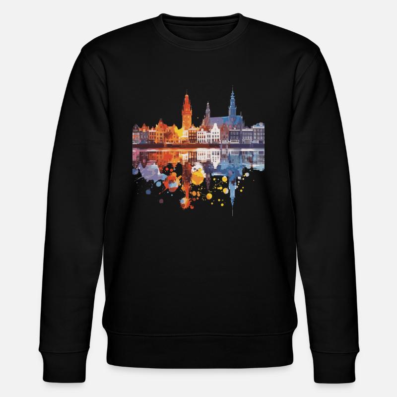 Gouda - Stanley/Stella Unisex Bio-Sweatshirt CHANGER  - Schwarz