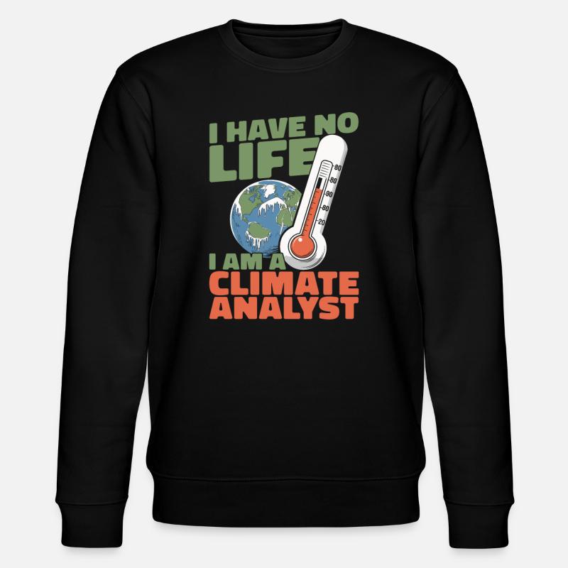 Analyste climat - Sweat bio CHANGER Stanley/Stella Unisexe - noir