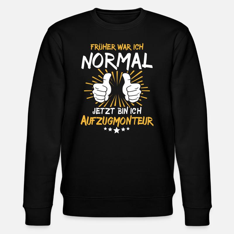 Dicton d’ascenseur - Sweat bio CHANGER Stanley/Stella Unisexe - noir
