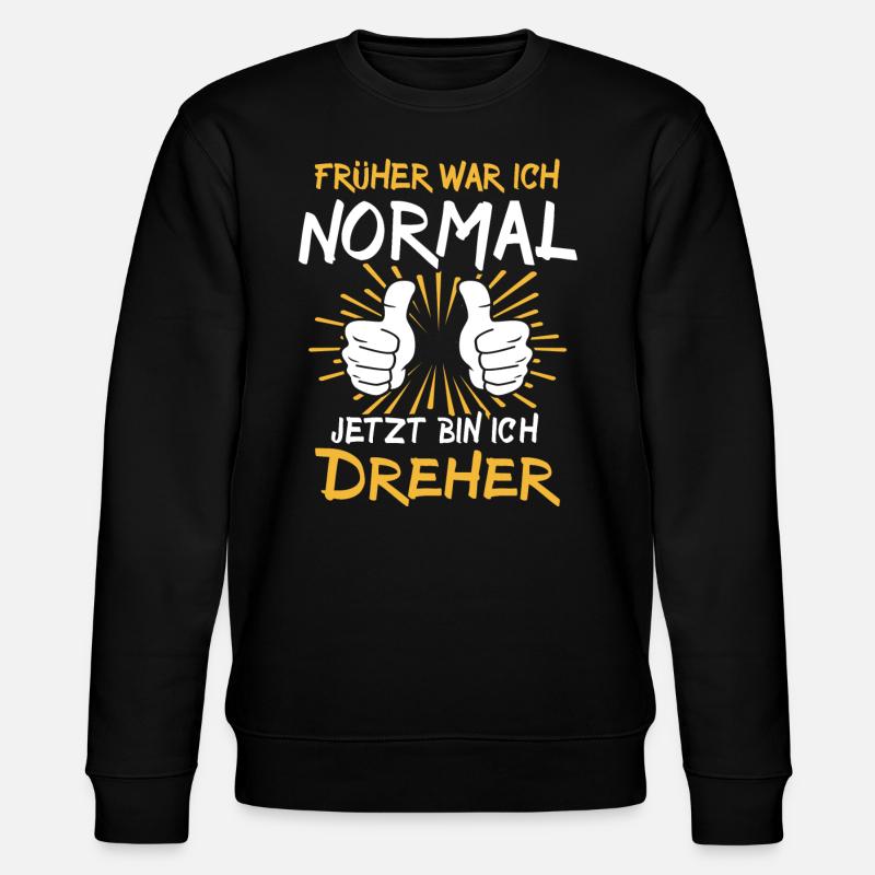 Dreher Spruch - Stanley/Stella Unisex Bio-Sweatshirt CHANGER  - Schwarz