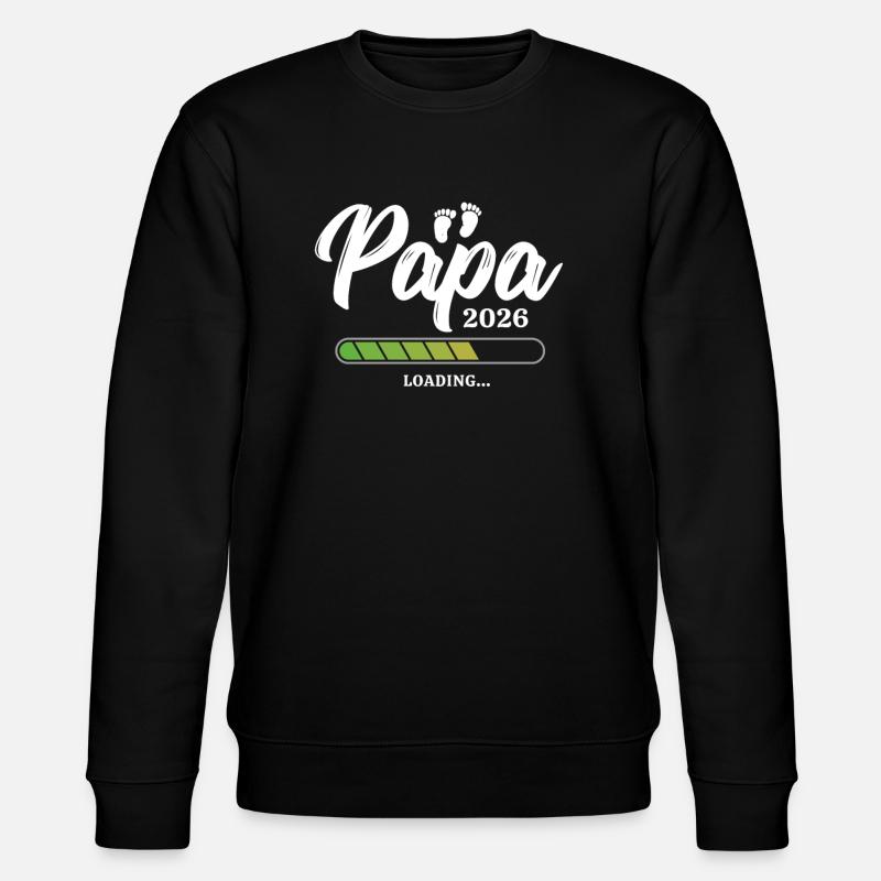 Papa Loading 2026 - Stanley/Stella CHANGER Unisex Organic Sweatshirt - black