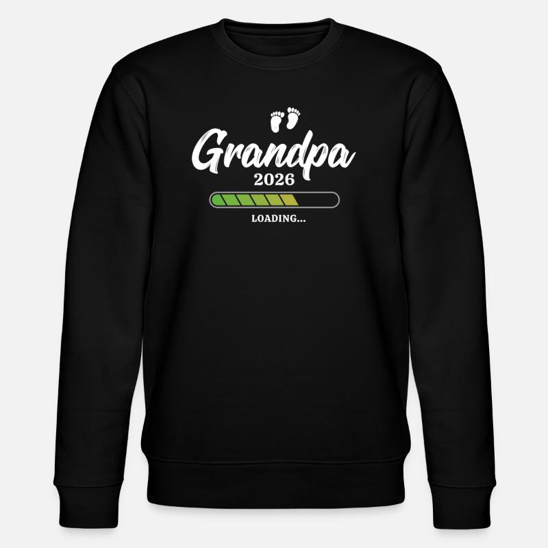 Grandpa Loading 2026 - Stanley/Stella Unisex Bio-Sweatshirt CHANGER  - Schwarz