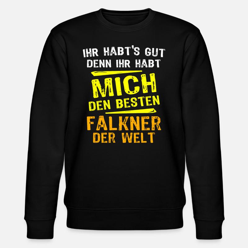 Falkner Geschenk - Stanley/Stella Unisex Bio-Sweatshirt CHANGER  - Schwarz