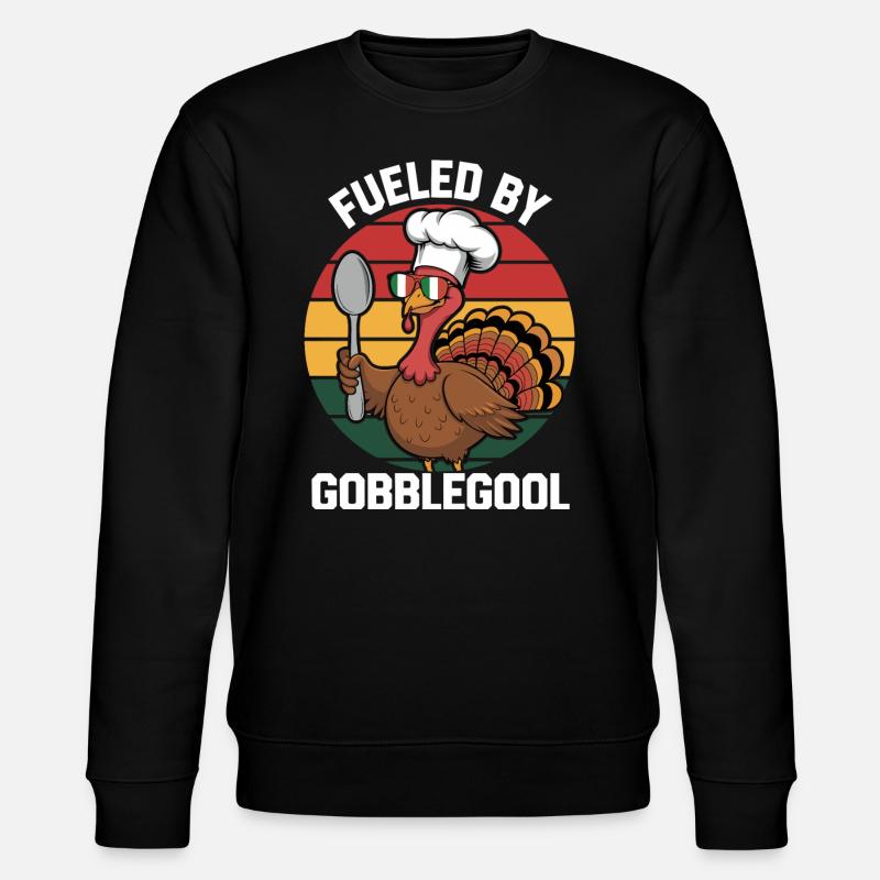 Dinde Thanksgiving Day Gobblegool - Sweat bio CHANGER Stanley/Stella Unisexe - noir