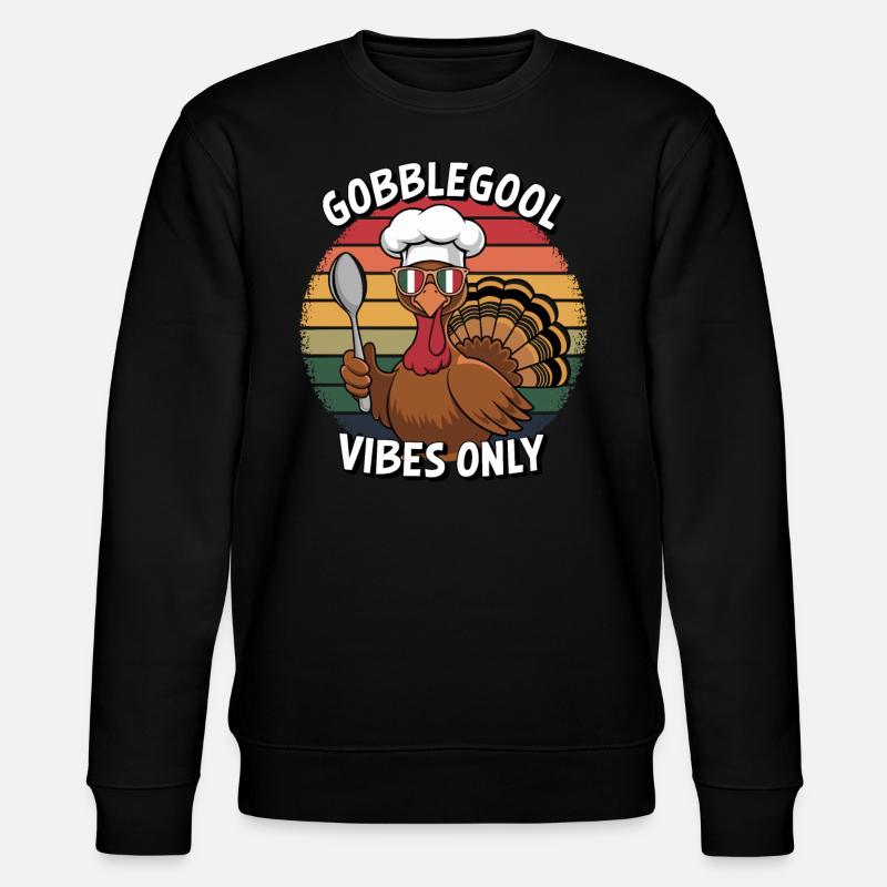 Dinde Thanksgiving Day Gobblegool - Sweat bio CHANGER Stanley/Stella Unisexe - noir