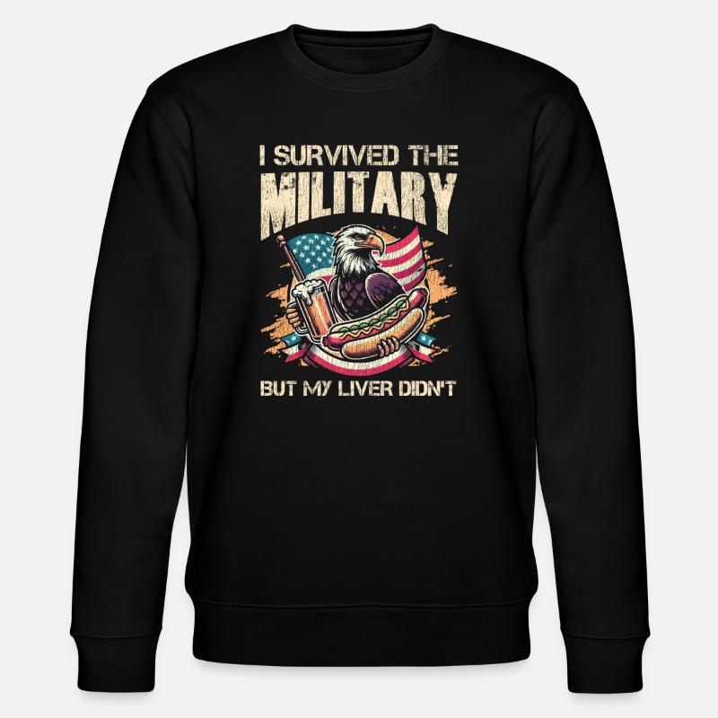 Veteran Medicated Dysfunctional - Stanley/Stella Unisex Bio-Sweatshirt CHANGER  - Schwarz
