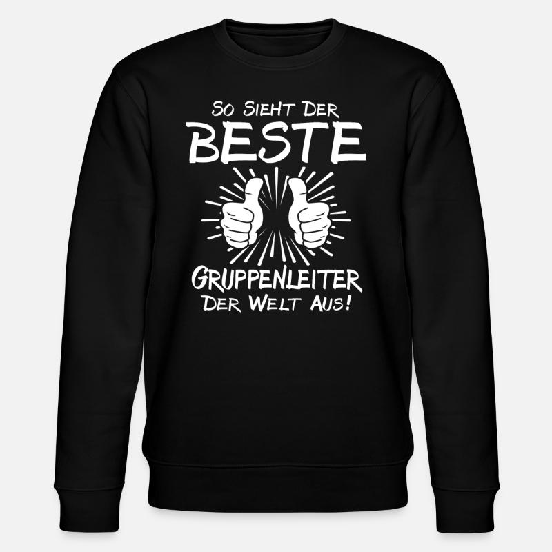 Bester Gruppenleiter - Stanley/Stella Unisex Bio-Sweatshirt CHANGER  - Schwarz
