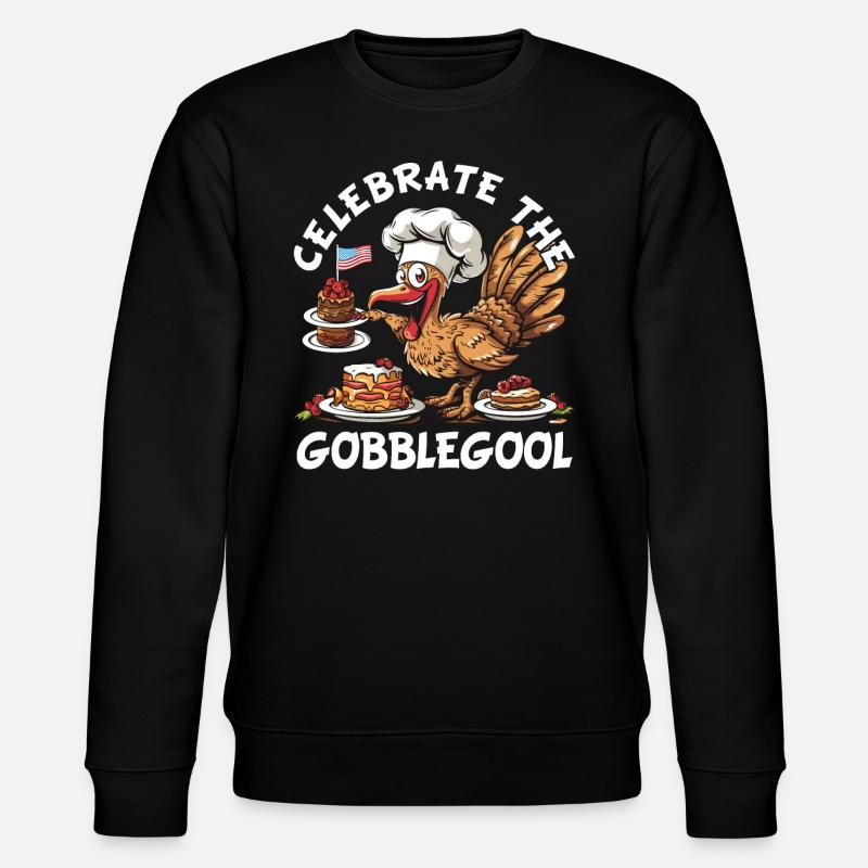 Gobblegool Dinde Thanksgiving - Sweat bio CHANGER Stanley/Stella Unisexe - noir