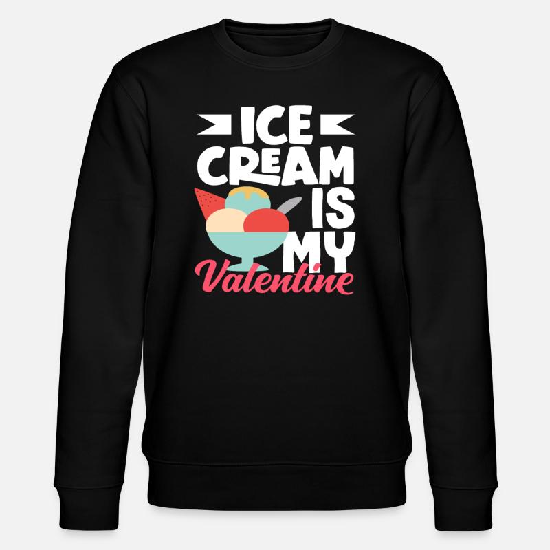 Amateur de glaces ma Saint-Valentin - Sweat bio CHANGER Stanley/Stella Unisexe - noir