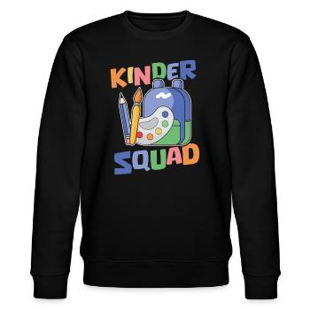 Grundschullehrer Grundschule Lehrer Kader - Stanley/Stella Unisex Bio-Sweatshirt CHANGER  - Schwarz - Vorne - Nik (191cm) & Marisol (170cm)