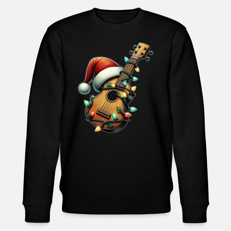 Ukulélé Instrument Noël Noël - Sweat bio CHANGER Stanley/Stella Unisexe - noir