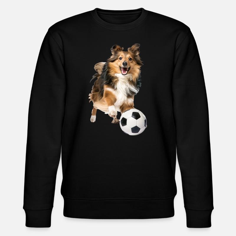 Shetland Sheepdog - Stanley/Stella Unisex Bio-Sweatshirt CHANGER  - Schwarz