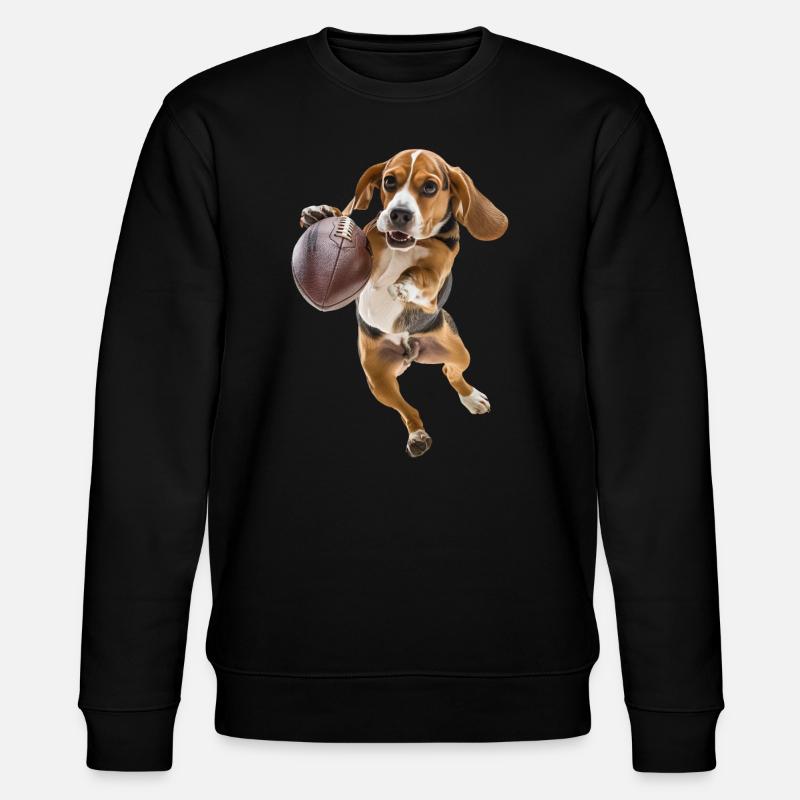 Beagle - Stanley/Stella Unisex Bio-Sweatshirt CHANGER  - Schwarz