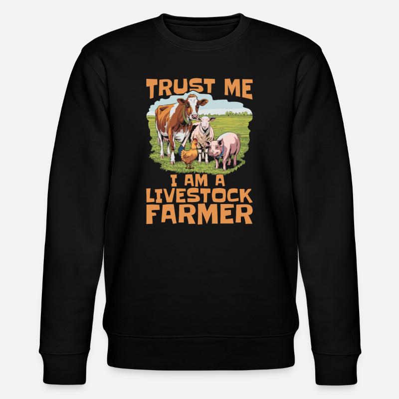Viehzüchter - Stanley/Stella Unisex Bio-Sweatshirt CHANGER  - Schwarz