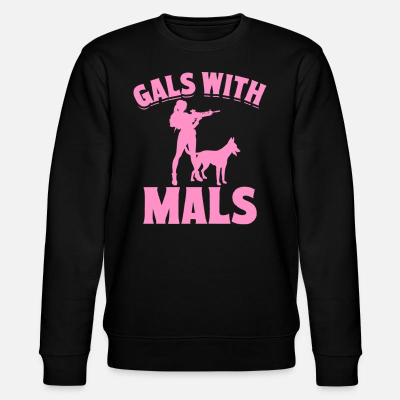 Filles malinois belges avec mals - Sweat bio CHANGER Stanley/Stella Unisexe - noir