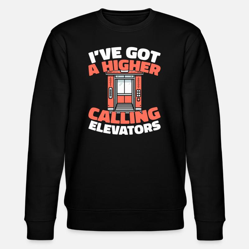 Elevator Elevator - Stanley/Stella CHANGER Unisex Organic Sweatshirt - black