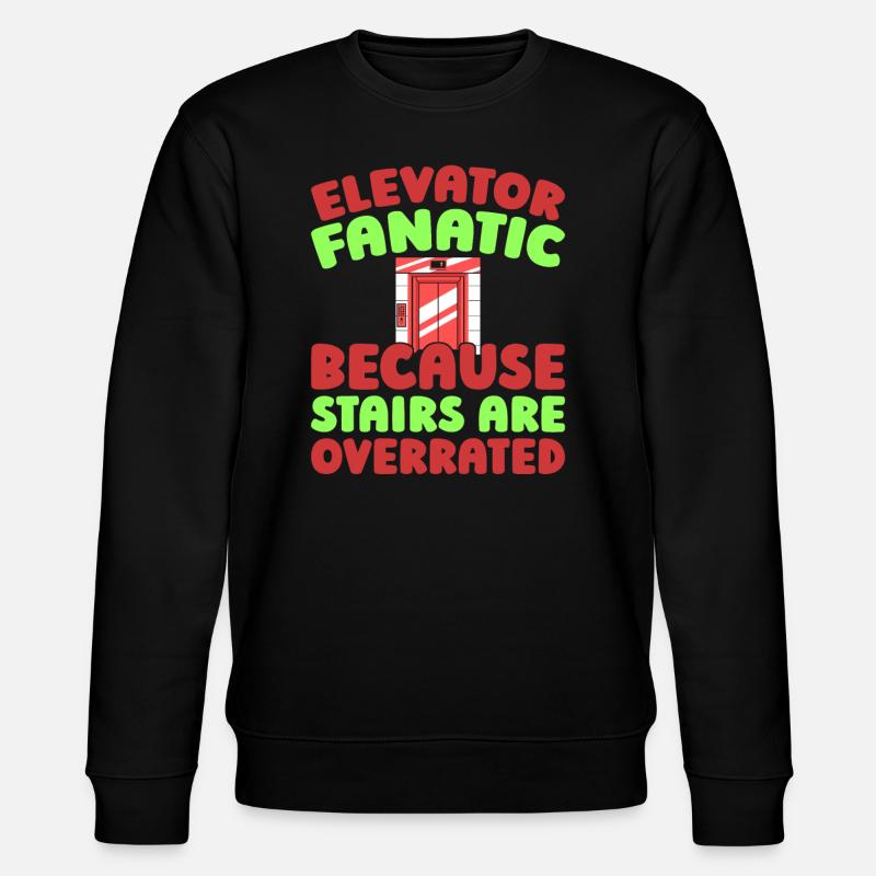 Elevator Elevator - Stanley/Stella CHANGER Unisex Organic Sweatshirt - black