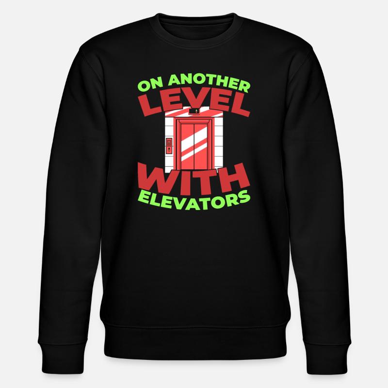Elevator Elevator - Stanley/Stella CHANGER Unisex Organic Sweatshirt - black