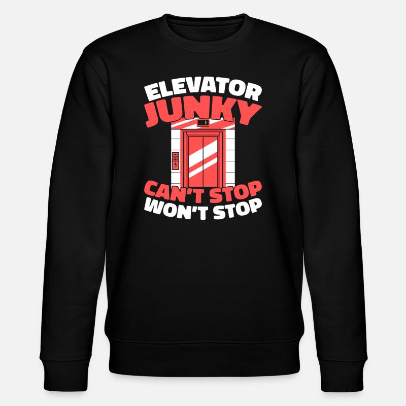Elevator Elevator - Stanley/Stella CHANGER Unisex Organic Sweatshirt - black