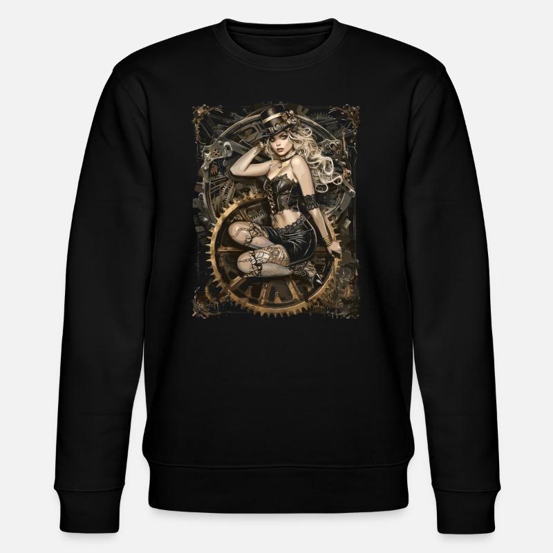 Belles femmes Steampunk Amant - Sweat bio CHANGER Stanley/Stella Unisexe - noir