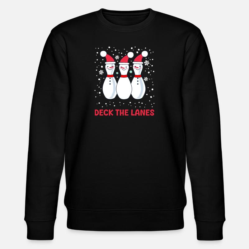 Bowling Deck The Lanes - Stanley/Stella CHANGER Unisex Organic Sweatshirt - black