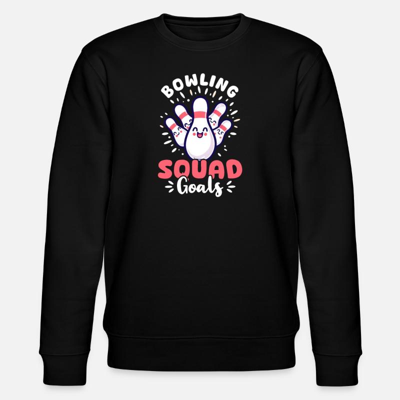 Bowling Bowling Squad Ziele - Stanley/Stella Unisex Bio-Sweatshirt CHANGER  - Schwarz