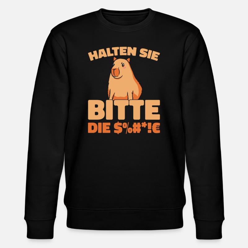 Capybara Wasserschwein - Sweat bio CHANGER Stanley/Stella Unisexe - noir
