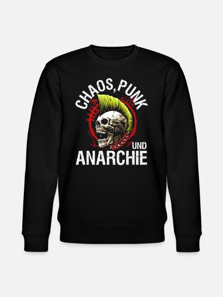 Punk Rock Pogo Anarchy Punks Punk Rocker Punk - Stanley/Stella CHANGER Unisex Organic Sweatshirt - black