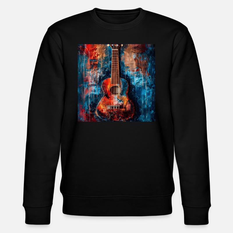 Ukulele - Stanley/Stella Unisex Bio-Sweatshirt CHANGER  - Schwarz