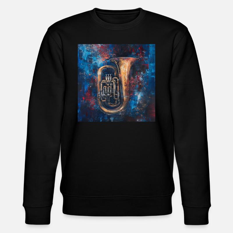 Tuba - Stanley/Stella Unisex Bio-Sweatshirt CHANGER  - Schwarz