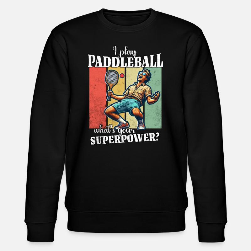Drôle de dicton de paddleball - Sweat bio CHANGER Stanley/Stella Unisexe - noir