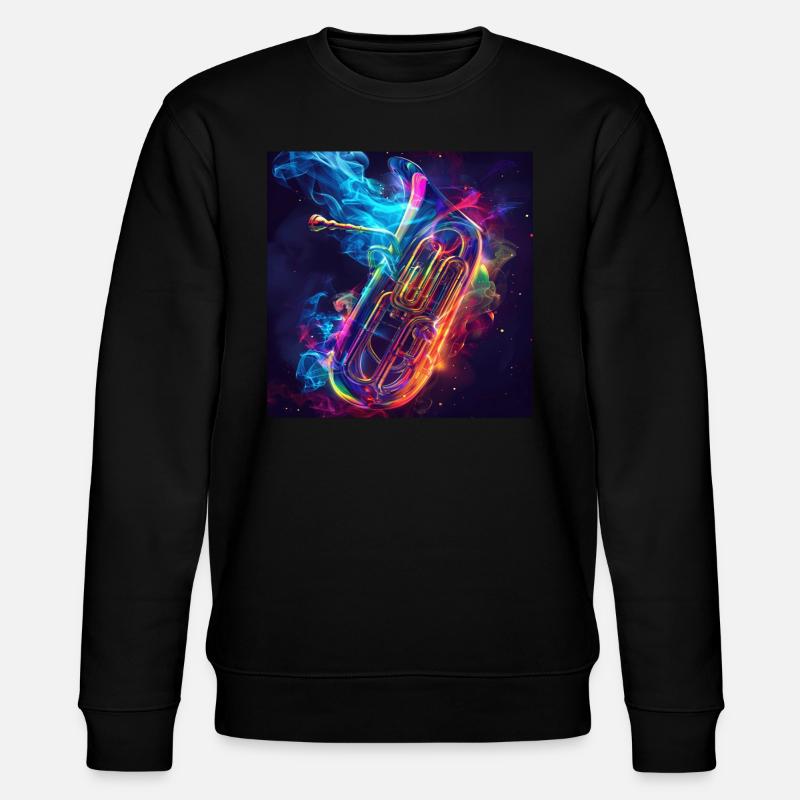 Tuba - Stanley/Stella Unisex Bio-Sweatshirt CHANGER  - Schwarz
