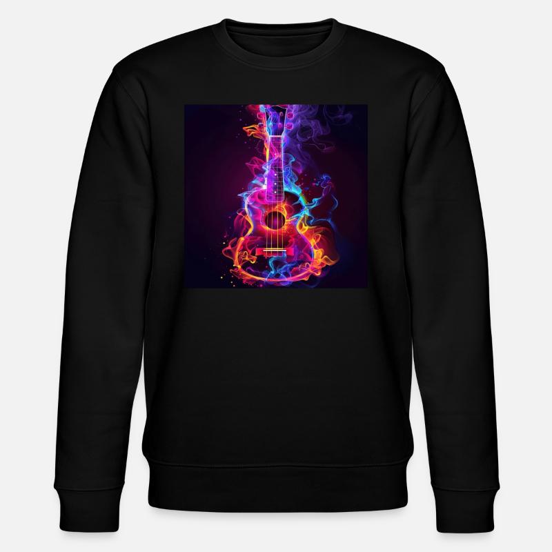 Ukulele - Stanley/Stella Unisex Bio-Sweatshirt CHANGER  - Schwarz