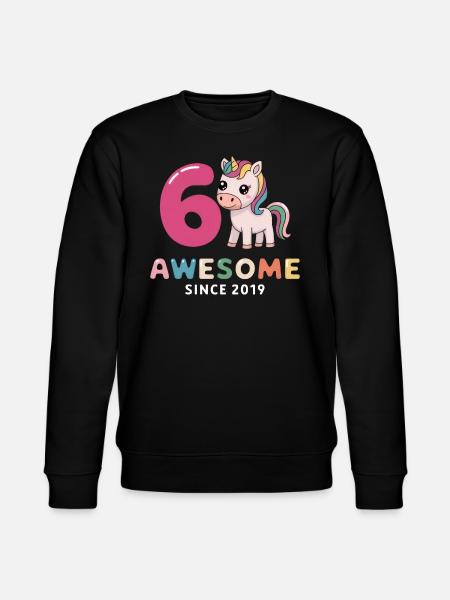 6. Geburtstag - Awesome Since 2019 - Stanley/Stella Unisex Bio-Sweatshirt CHANGER - Schwarz