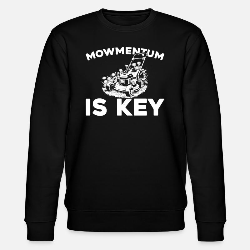 Rasenmäher Mähen - Stanley/Stella Unisex Bio-Sweatshirt CHANGER  - Schwarz