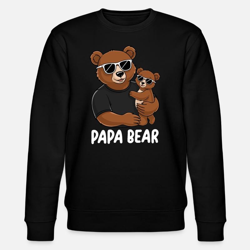 Papa Ours - Sweat bio CHANGER Stanley/Stella Unisexe - noir