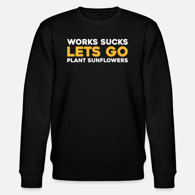 Sonnenblume - Stanley/Stella Unisex Bio-Sweatshirt CHANGER  - Schwarz