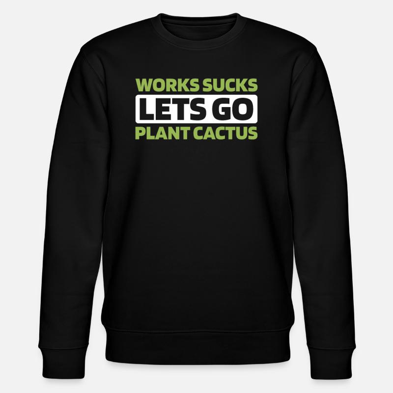Kaktus Garten - Stanley/Stella Unisex Bio-Sweatshirt CHANGER  - Schwarz