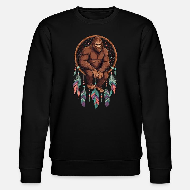Traumfänger Bigfoot - Stanley/Stella Unisex Bio-Sweatshirt CHANGER  - Schwarz