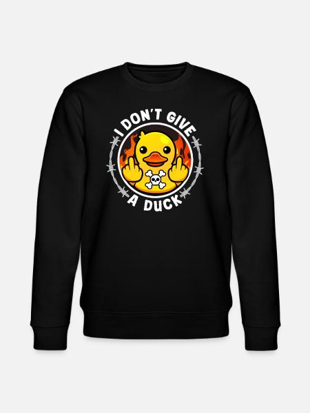Onbeleefd grappig gezegde "Duck You" outfit - Stanley/Stella Uniseks bio-sweatshirt CHANGER  - zwart