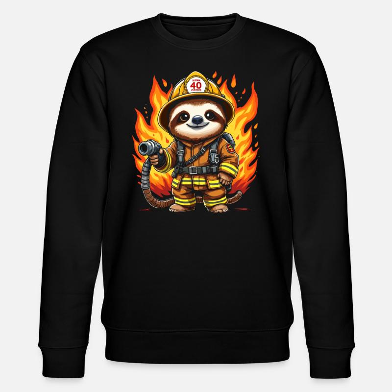 Paresseux de pompier - Sweat bio CHANGER Stanley/Stella Unisexe - noir
