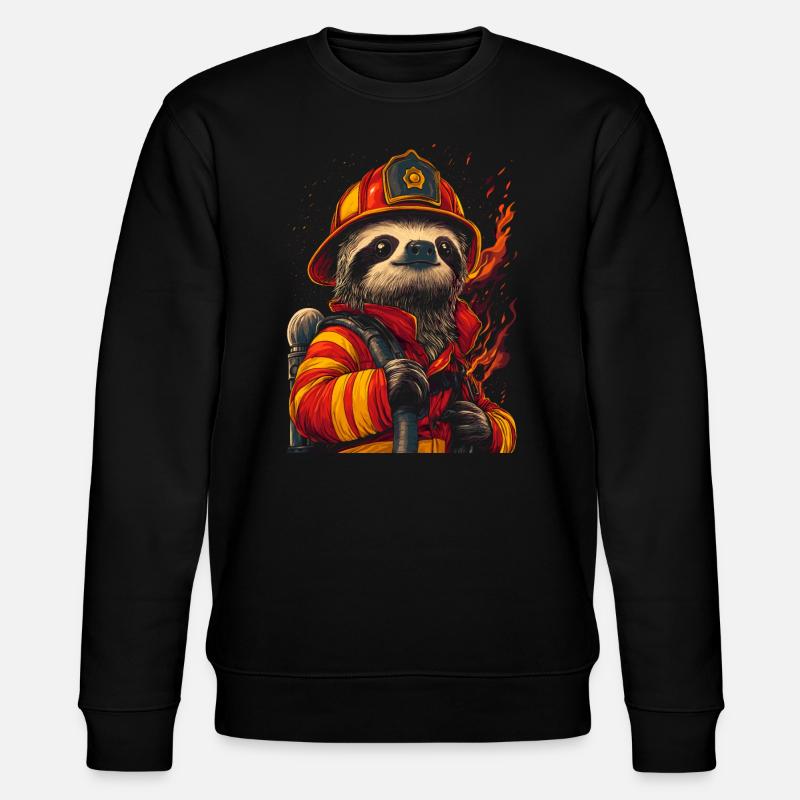 Paresseux de pompier - Sweat bio CHANGER Stanley/Stella Unisexe - noir